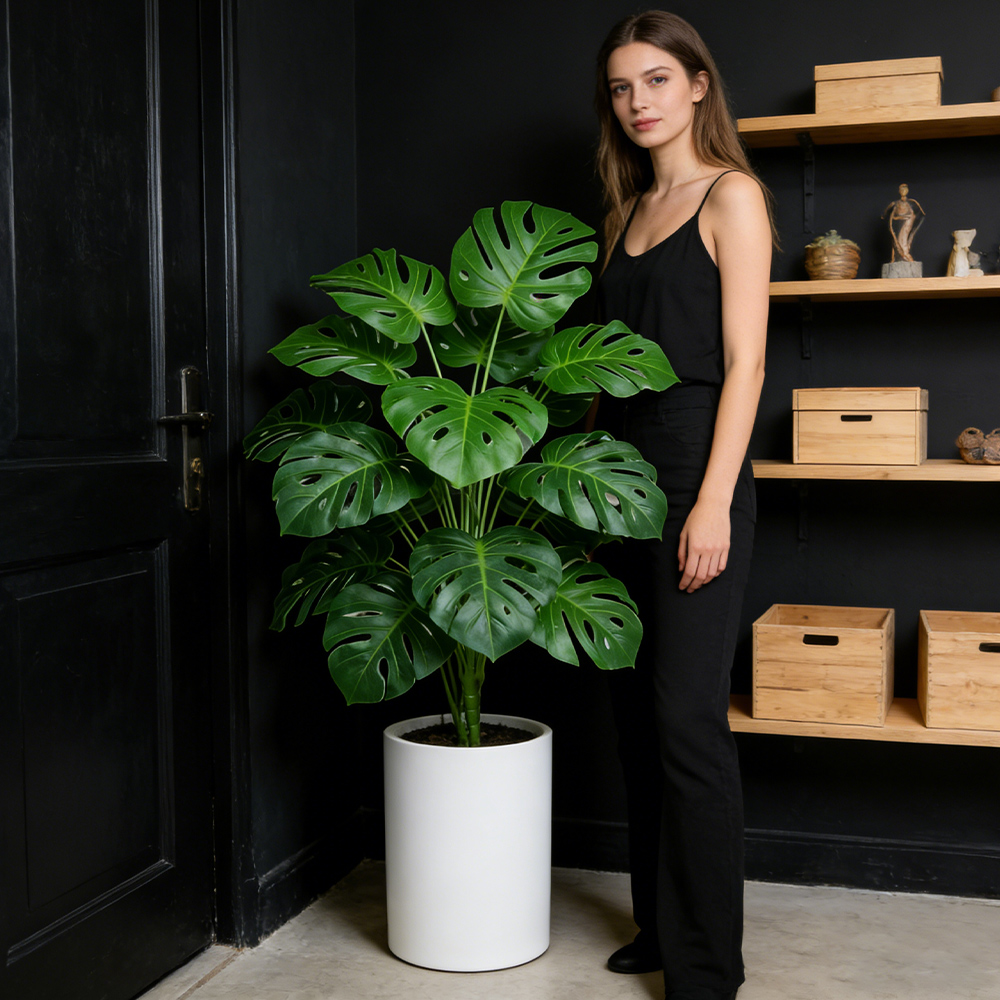40-65cm Large Artificial Monst - Monstera Adansonii 评论和价格