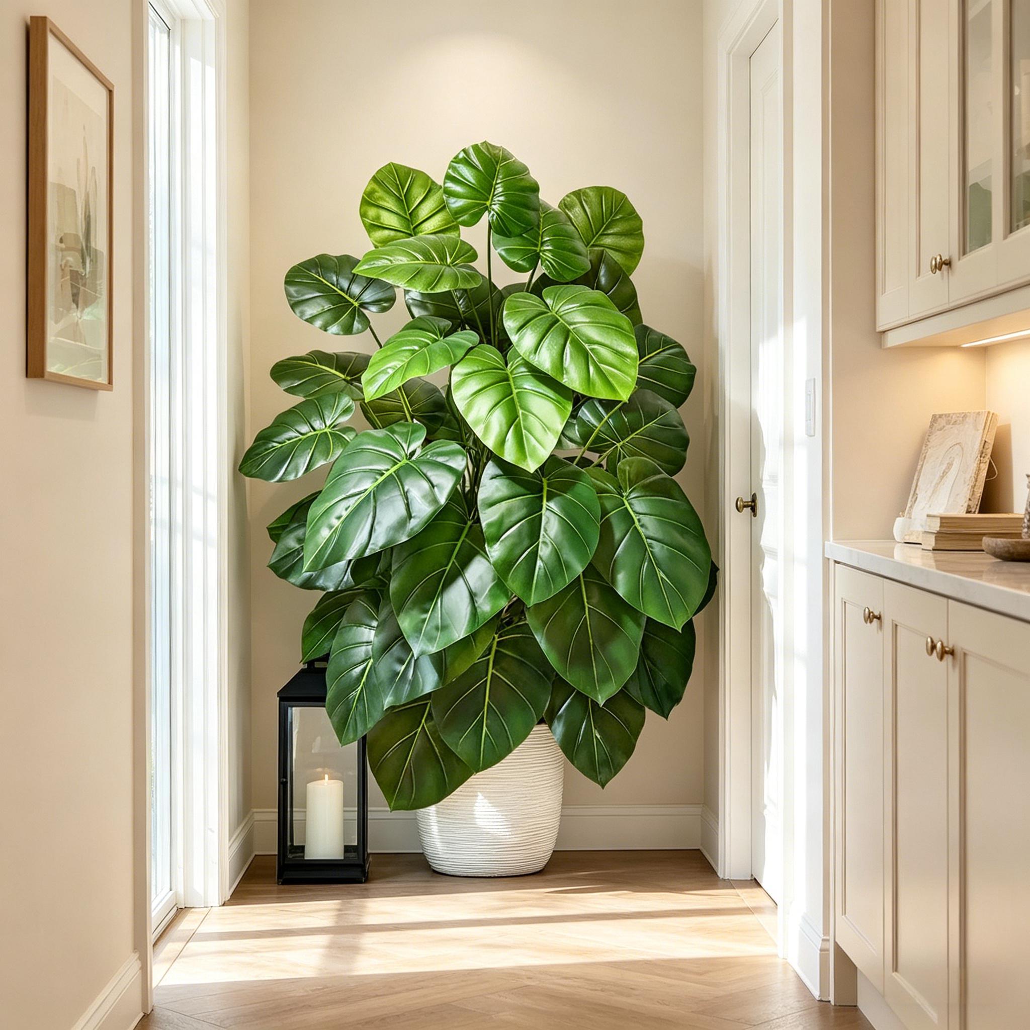 60-105cm Lifelike Artificial P - Monstera Adansonii 评论和价格