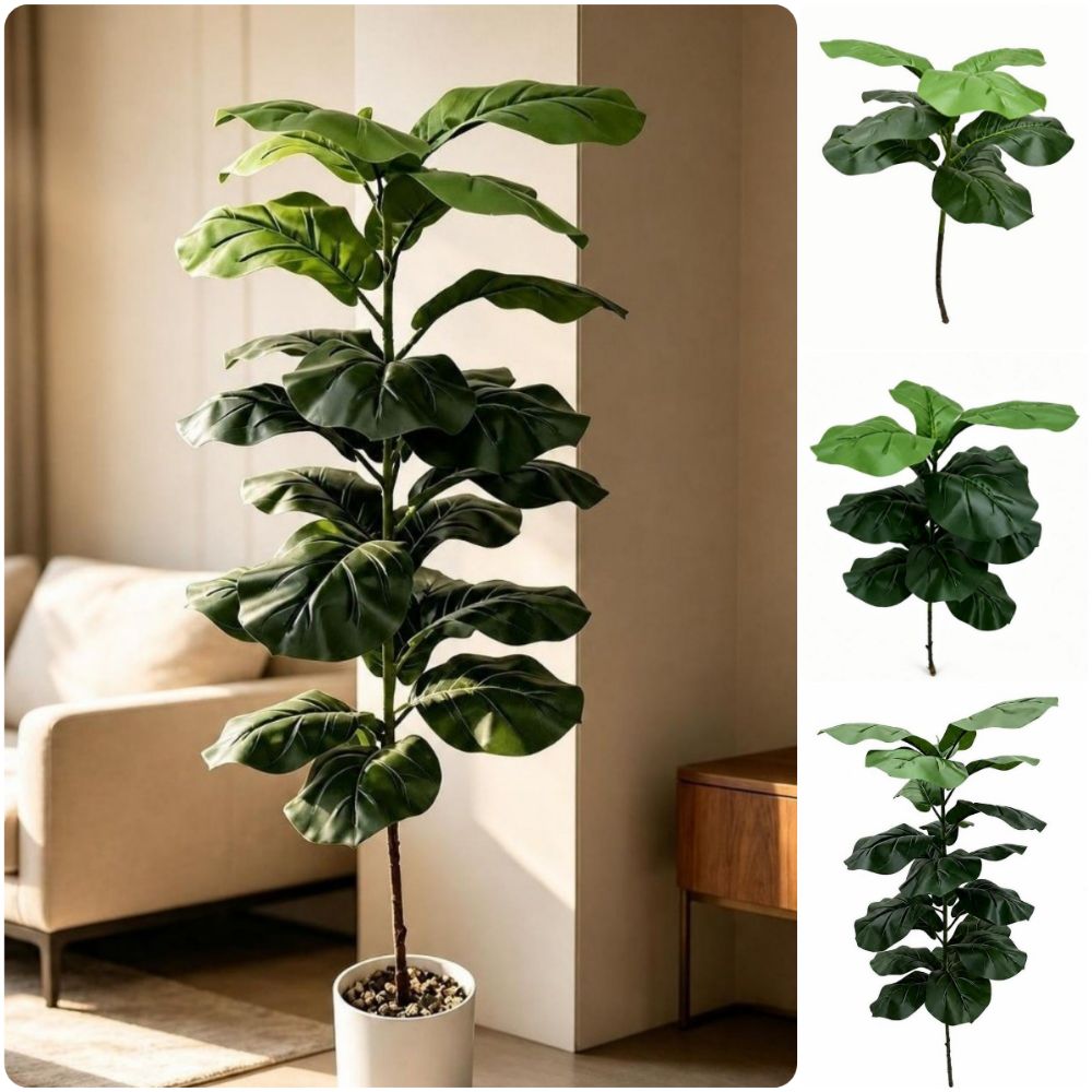 9/15/23 Leaves Artificial Ficu - Ficus Lyrata Tree 评论和价格